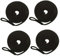 perfk 4x Boat Bumpers Fenders Mooring Rope Fishing Docking Boat Fenders Lines Bumpers Lines
