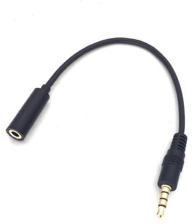 3.5mm 4 poli audio stereo maschio a femmina cavo di prolunga per cuffie accessorio