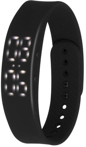 Artibetter Silikon-smart-armband Schwarz Für Sport-uhren Verstellbares Fitness-uhrband Mit Led-anzeige Für Tägliche Aktivitäten