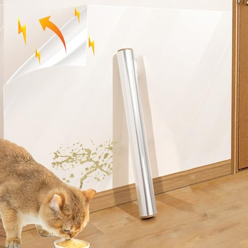 40x300 cm Wandschutzfolie Selbstklebend,Lackschutzfolie Transparent Klebefolie Transparent Spritzschutz Wand Statische Folie Wand für Wände, Küche, Möbel, Büro, Schule