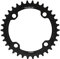 Alomejor Single Speed ​​Kettenblatt Kurbel Kettenblatt Fahrrad Kurbelgarnituren Innenlager Mountainbike Reparaturteile 32/34/36/38T BCD 104mm(36T-Schwarz)
