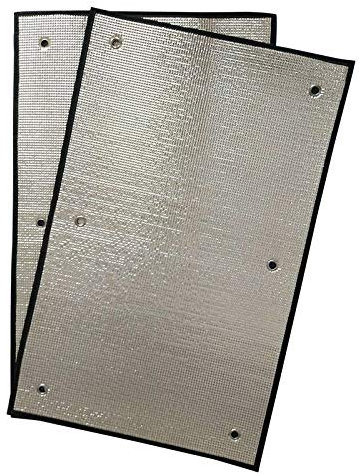 GDMING Flexibler Sonnenschutz Balkon Hitzeschutz-Markise Temporäre Dachfenster Hitzeschutz Für Innenräume Überdachung Zum Garagen Markise Vereiteln, 14 Größen (Color : Silver, Size : 60x95cm)