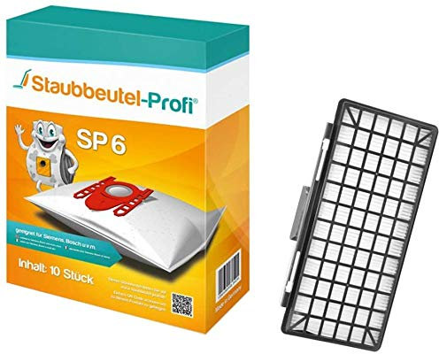 10 Staubsaugerbeutel + 1HEPA geeignet für Siemens Q5.0,VSQ5X1230, VSQ8M1 Q8.0 Serie von Staubbeutel-Profi®