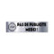 UVACN Plaque PAS DE PUBLICITE Merci | Plaques adhésive PVC pour Boite aux Lettres 10 x 2,5 cm - STOP PUB, Gris Métallisé / texte Blanc + Stop Pub Noir
