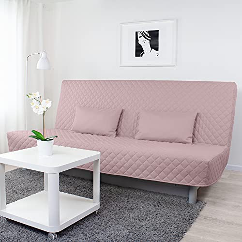 Dagra Gesteppter Bezug für Beddinge 3-er Bettsofa Rauten (Pastel Pink L28)