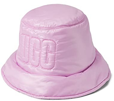 UGG Allwetter-gesteppter Fischerhut mit Logo, Rosenquarz, S/M