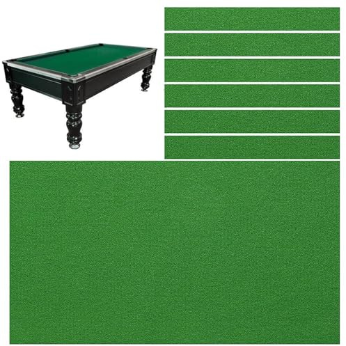 FUYAO Pool-Tischdecken-Ersatz-Set, 2,1 m/2,4 m/2,7 m/3,4 m, für Indoor-Sportspiele, langlebige Billardtisch-Stoffabdeckung mit 6 Bodentüchern für eine Vielzahl von Spielen Snooker