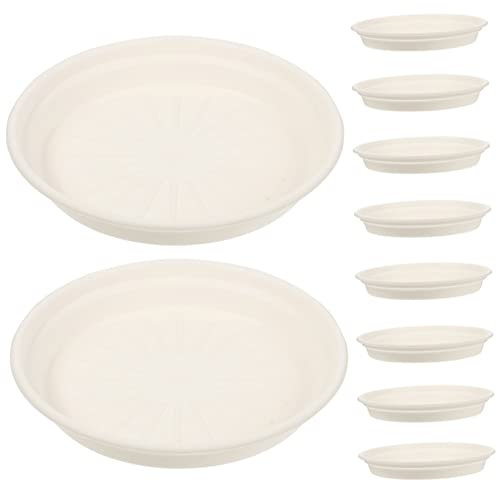 VANZACK 10 Piezas Bandeja de Maceta Plato de Planta de Agua jardineras al Aire Libre macetas de Interior Plantas de Interior bandejas para macetas para Plantas Largo el Plato