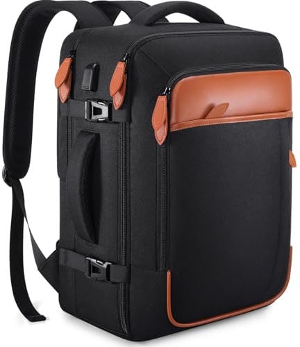 Travel Backpack,17inch Laptop Backpack, Carry on Backpack for Men & Women, Personal Item Size Flight Approved travel bag, Water Proof Luggage, Suitcase with Packing Cubes and Shoe Pocket