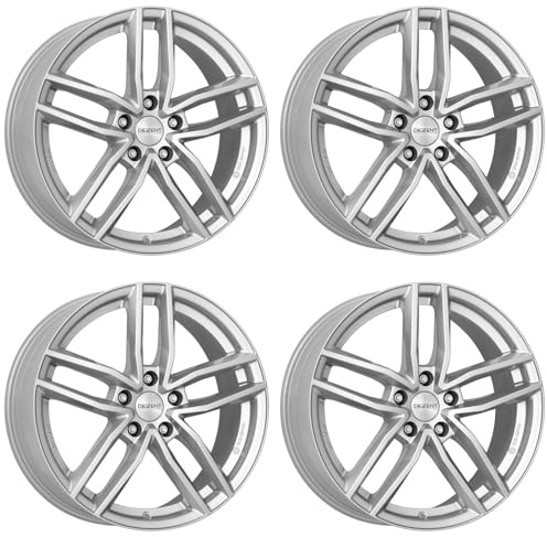 4x Dezent Felgen TR silver 7.5Jx18 ET48 5x112 kompatibel mit Skoda Octavia Superb Yeti Karoq Octavia