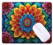 Mauspad Klein Buntes Mandala Mousepad, Schreibtischunterlage Kinder, Gaming Mauspad 90 X 60 cm rutschfest und Wasserdicht VernäHte Kanten Mouse Pad, Verbessert Geschwindigkeit und PräZision T-300