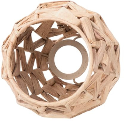 Alipis Abat-jour En Paille Tressée Pour Suspensions De Plafond Abat-jour Décoratif Rustique Avec Douille E27 Décoration Dintérieur