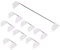 Agwuoetr Mechanical Keyboard Cherry Mx Switch Pcb Mounted Cherry Stabilizer Clear Transparent Case 6.25U Modifier Key Stabiliser