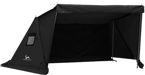 TOMOUNT Bivy Zelt Segeltuch Unterstand für Camping für zwei Personen (Schwarz)