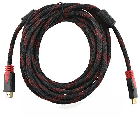 Cable HDMI V1.4 de 5 Metros con Conectores Dorados y Apantallado: Mejora la Resolución y Calidad de Imagen en PS3, Xbox 360, PC y Dispositivos con Salida HDMI - Soporta Modos HD 480p a 1080p