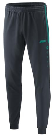 JAKO Unisex Kinder Polyesterhose Competition 2.0, Anthrazit/Türkis, 128