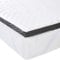 Amazon Basics Memoryschaum Matratzenauflage mit Bändern,160 x 200 cm, 4 cm Höhe, weiß