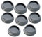 infactory Dämpfer Waschmaschine: 8er-Set universell einsetzbare Vibrations-Dämpfer, schwarz (Waschmaschinenunterlage, Vibrationsabsorber, Lautsprecher)