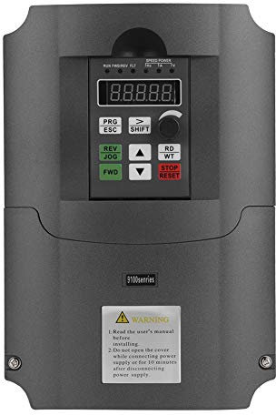 VFD 7.5KW Azionamento a frequenza variabile, ingresso monofase 220VAC Uscita trifase 380VAC Uscita 7.5KW Controllo vettoriale CNC VFD, convertitore inverter, per controllo velocità motore