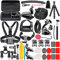 NEEWER Verbessertes 50 in 1 Action Kamera Zubehörset Kompatibel mitGoPro Hero13 12 11 10 9 Max 7 6 5 Black GoPro 2018 Session Fusion Silver White Insta360 DJI Action 2 AKASO APEMAN Campark SJCAM usw