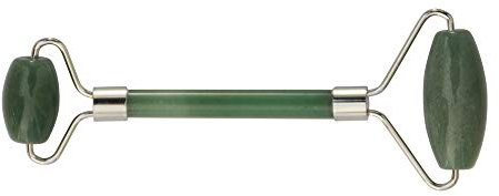 Lapis Vitalis Chi-Massageroller Aventurin - Entspannung - 15 cm - Gesichtsroller aus Edelstein - Massageroller für Gesicht & Körper - Gesichtsmassagegerät in schöner Metallbox