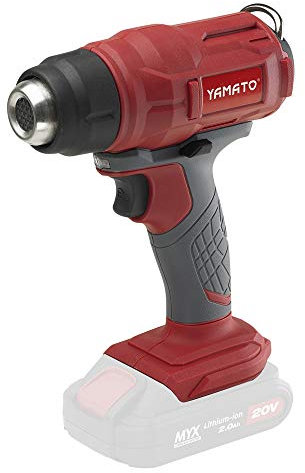 YAMATO 7200365 Pistola Termica Decapante Aire Caliente 20 V Sin Bateria, Cranberry