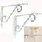 Supports de Tablette 2 pcs Support Mural d'angle Brace Support de Tablette Tenture Murale pour Cuisine Bureau Chambre avec vis de matériel