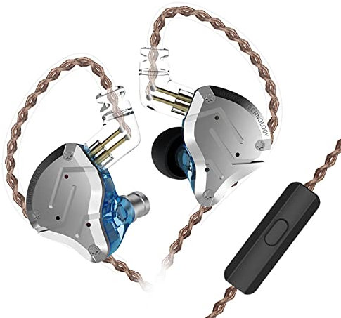 CCA KZ ZS10 Pro 4BA+1DD Bass Drive Auriculares intrauditivos, Auriculares estéreo HiFi a Prueba de Sudor, monitores de Aislamiento de Ruido para músicos DJ, Cable Desmontable de 2 Pines