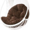 Jardín Terraza Sillón Columpio De Ratán Mimbre Huevo Silla Colgante Hamaca Silla Colgante Cojín Cojín De Gran Tamaño Interior Exterior (Silla No Incluida)