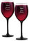 Maverton Ensemble de 2 Verres à vin Personnalisés - 330ml Verre a vin rouge et blanc - Cadeau Personnalisé pour Parents - Cadeau Couple - Classic Verre à pied noir - Jeunes