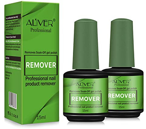 Solvente Per Smalto Semipermanente Unghie, Togli In 5 Minuti, Rimozione Per Shellac Gel, Senza Bisogno Di Ammollo O Avvolgimento, Non Irritante, 2 Pezzi
