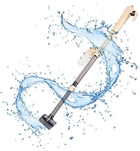 Ejoyous Aquarium Gravel Power Cleaner, Quickly Clean Up The Trash at The Bottom of The Aquarium, Aquarium Electric Syphon Auto Fish Tank Water Vacuum Gravel Filter Pump Cleaner