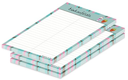 PRICARO Einkaufsliste Shake, A5, 3 Stück