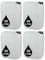 4 x 20L JERRY CAN - UN Approved Stackable Bottle Container + 61mm Tamper Evident Cap | Perfect for Storage of Water Liquids