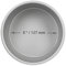 PME Moule à gâteau rond en aluminium 127 x 50mm, Argenté.