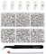 Beadsland 4300 Stück Klare Strasssteine mit flacher Rückseite,Nagelsteine, runde Kristall-Strasssteine zum Basteln,gemischt in 6 Größen, mit Picking-Pinzette und Wachsstift-Set,SS6–SS20,Kristall Weiss