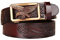 xichuangyuXCY Men's Leather Ratchet Belt Retro Dragon Pattern Eagle Tiger Buckle Carved Casual Business Belt 49 (Brown Eagle Pattern 1)
