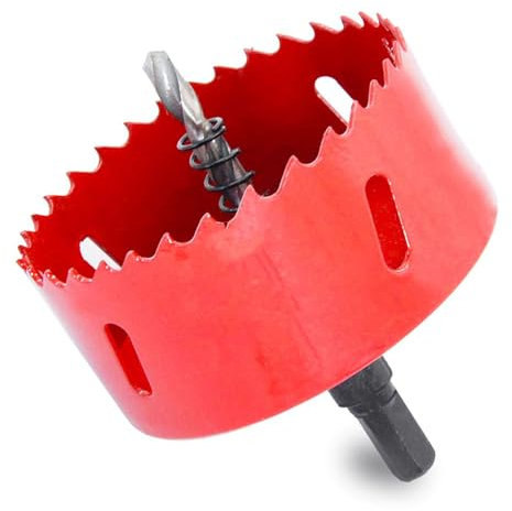 JeiYangYaa 152mm Bi-Metal Hole Saw with Arbor and Pilot Bit, HSS & Heavy Duty Steel Design, Hole Cutter for Wood, Metal, Plastic, Cornhole Boards, Aluminum, Iron, DIY Projects
