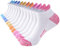 Niofind Sneaker Socken Damen Füßlinge Baumwolle Sportsocken Atmungsaktives Kurz Anti-Blasen Socken Damen Gepolsterte Laufsocken 6 Paar 35-38/39-42