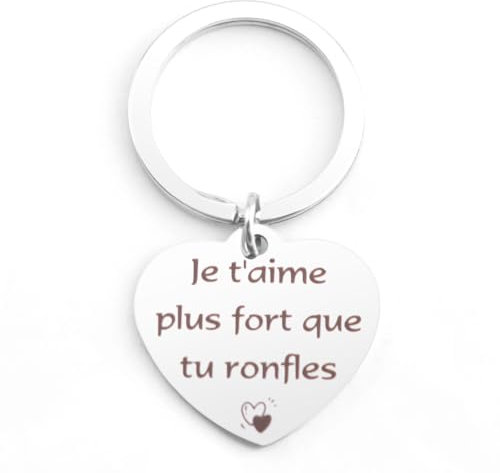 Kabulae Cadeau Saint Valentin Pour Couple - Idée Cadeau Amoureux Pour Homme, D'anniversaire, Noël - Porte Clef