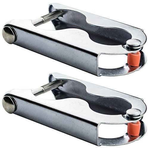 AWM Trampolin Befestigungsklammern Stangen Befestigung Netz - Stangen Klemmen Zubehör Sicherung (2er Set (2X)