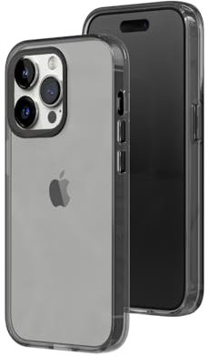 RhinoShield JellyTint Farbige, transparente Schutzhülle kompatibel mit [iPhone 14 Pro Max] | Übertrifft militärische Standards, Kratzfest, stoßfest, Trendfarben - Aschgrau