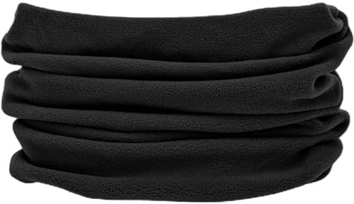 alles-meine.de GmbH Multifunktionstuch - Loop - viele Farben wählbar - Microfaser Fleece - schwarz - UNIVERSAL Größe - Schlauchschal/Pulswärmer/Halstuch/Mütze - für Baby / ..