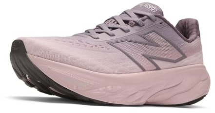New Balance Women's Fresh Foam X 1080 V14 Running Shoe, Dark Ice Wine/Twilight Haze/Silver Metallic, 6 UK