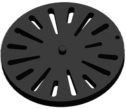 Kaminrost - Passend für Drooff Kaminöfen inkl. Modellübersicht - Ascherost Kamin aus massivem Stahl - feuerfest & hitzebeständig - Kaminrost Feuerrost Kaminofen Rost [Ø 200x15 mm]