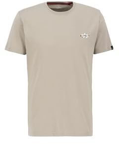 Alpha Industries Herren Signature Puff Print BP T, Vintage Sand, S