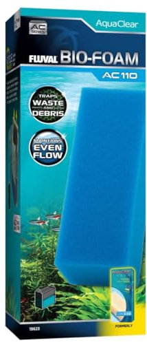 Fluval Bio-Foam Blu per Filtro Zaino per Acquario AquaClear AC110, 1 pz