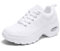 LJFIWY Damen-Tanz-Sneaker, Jazzschuhe, geteilte Sohle, Tanzschuhe, Yoga, Trainingsschuhe, Schnürschuhe, Ballsaal, Outdoor, Netz-Turnschuhe, Weiß, 39 EU, Unisex, Erwachsene, Tanzbegeisterte, Sportliche