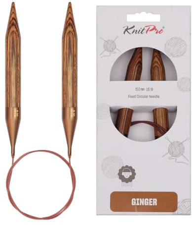 KnitPro Ginger Fixed Circular Needles 24 (60cm) | 15.00mm
