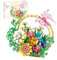 Blumenstrauß-Set, 635-teiliges Baustein-Spielzeug aus der Botanischen Sammlung mit 10 Blumen mit Rosen Sonnenblumen und Schmetterlingen, künstlicher Blumenkorb, Heimdekorationsgeschenk für Weihnachten